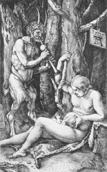 Albrecht Durer Satyr Family oil painting image